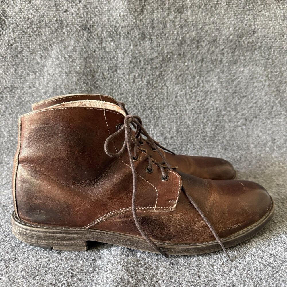 Bed Stu Men's Brown Leather Chukka Boots Lace Up US 13 Classic Desert Heritage